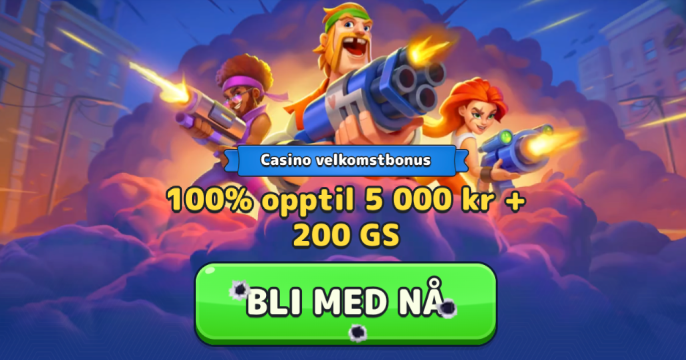 PistoloCasino velkomstbanner for Norge